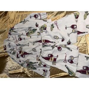 M women’s wine fruit cheese sleepwear set